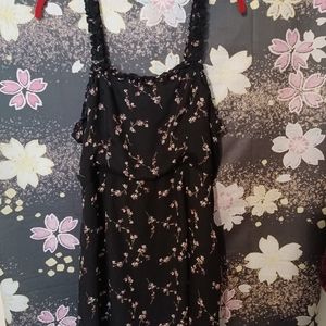 black floral dress